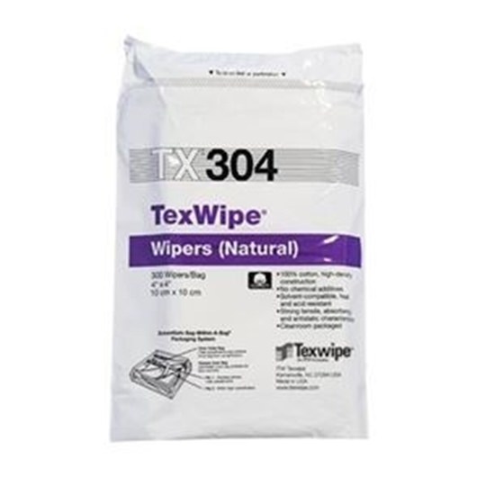 TexWipe® TX304 Dry Cotton Cleanroom Wipers, Non-Sterile