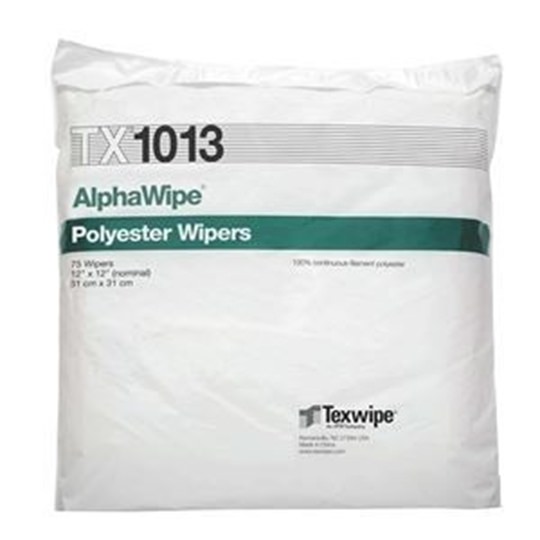 Details about    Texwipe TX1013 AlphaWipe 12"x12" Dry Cleanroom Non-Steril Low-Lint Wipers 750 