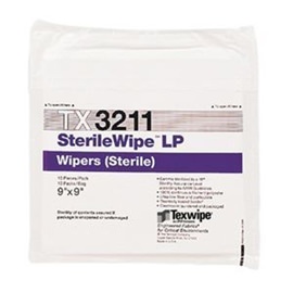 AlphaWipe® TX3211 Dry Cleanroom Wipers, Sterile