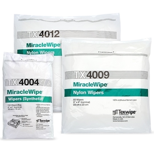 MiracleWipe Dry Nylon Cleanroom Wipers - Non-Sterile