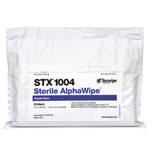 AlphaWipe® STX1004 Dry Cleanroom Wipers, Sterile