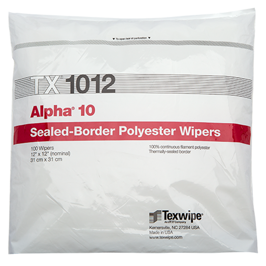 Alpha® 10 TX1012 Dry Cleanroom Wipers, Non-Sterile
