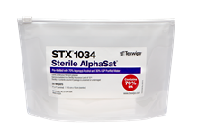 AlphaSat® STX1034 Pre-Wetted Cleanroom Wipers, Sterile