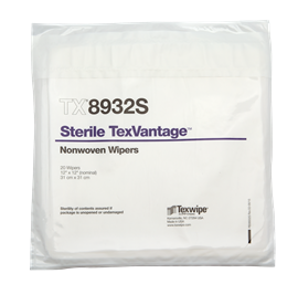 Picture of TexVantage™ Dry Nonwoven Cleanroom Wipers, Sterile