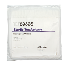 TexVantage™ TX8932S Dry Nonwoven Cleanroom Wipers, Sterile