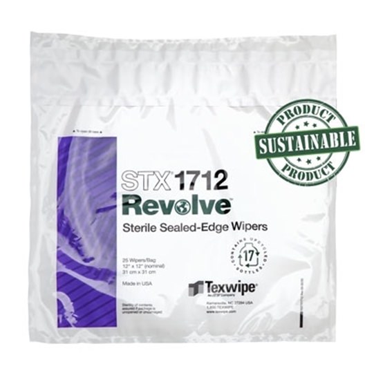 Sterile, REVOLVE™ STX1712 Dry, Cleanroom Wipers	