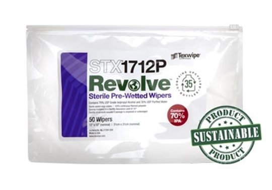 Sterile, REVOLVE™ STX1712P Pre-Wetted, Cleanroom Wipers
