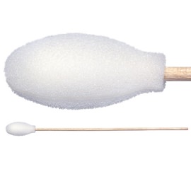 Picture of TX720B Foam Covered Cotton Cleanroom Swab with Wood Handle, Non-Sterile