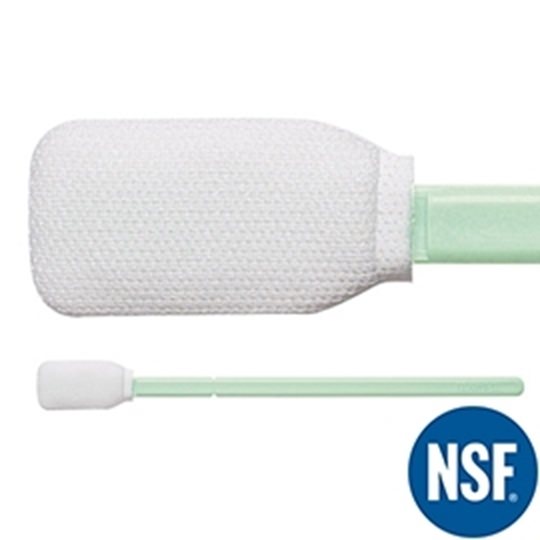 Alpha® Polyester Knit TX715 Large Cleaning Validation Swab with Notched Handle, Non-Sterile