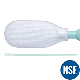 Low TOC Alpha® Polyester Knit TX761K Cleaning Validation Swab with Long Handle, Non-Sterile
