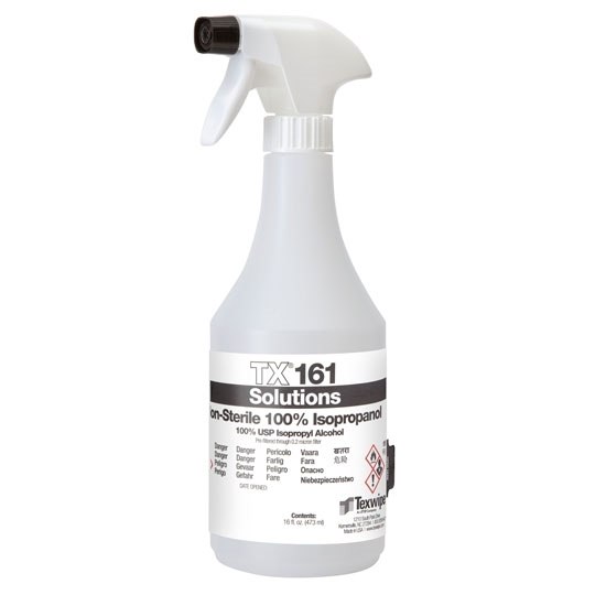 100% Isopropyl Alcohol (IPA), 16 oz, non-sterile, TX161