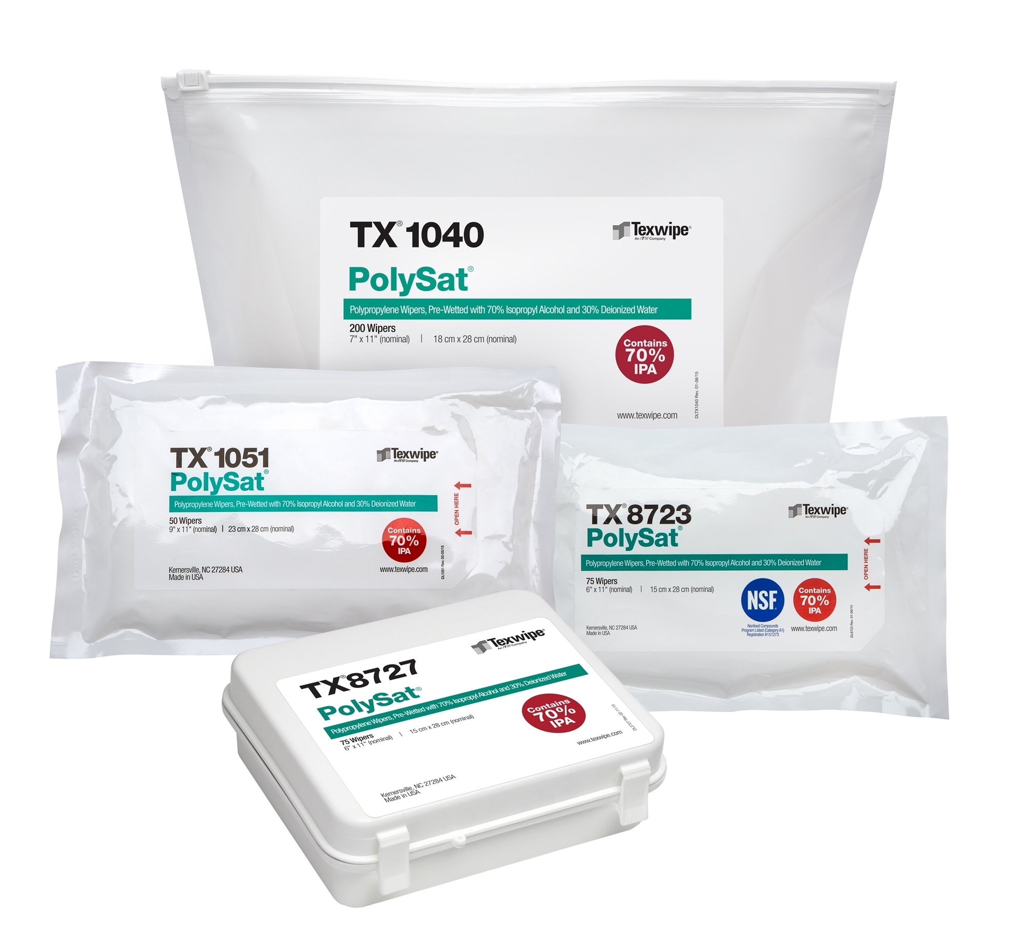 Texwipe TX161 Non-Sterile 100% Isopropyl Alcohol Solution (16 oz.) 