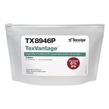 Picture of TexVantage™ Polyester TX8946P Pre-wetted Cleanroom Wipers, Non-Sterile