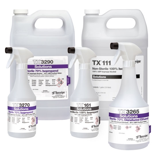 Texwipe TX161 Non-Sterile 100% Isopropyl Alcohol Solution (16 oz.) 