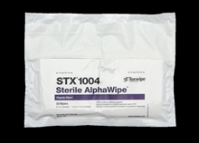 AlphaWipe® STX1004 Dry Cleanroom Wipers, Sterile