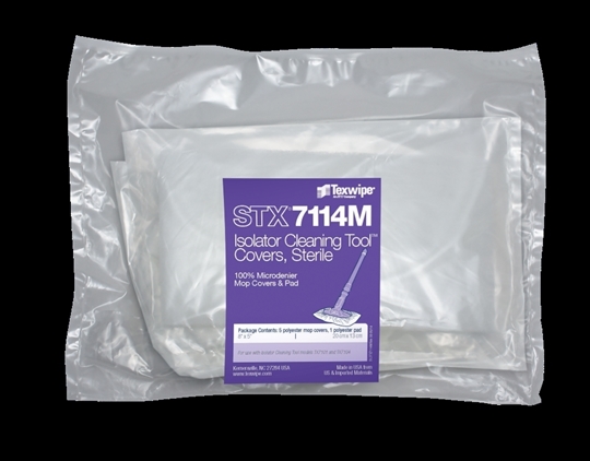 Mini AlphaMop™ / Isolator Cleaning Tool™ STERILE MicroDenier Mop Covers STX7114M