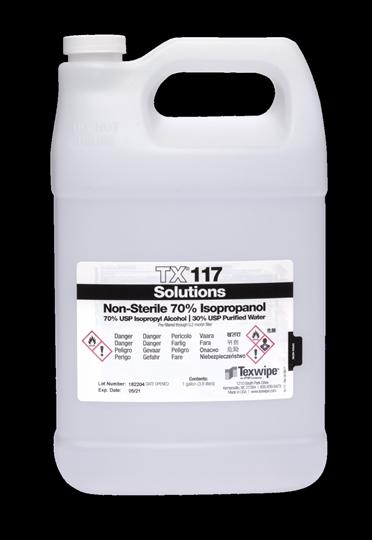 Non-Sterile 70% Isopropyl Alcohol TX117