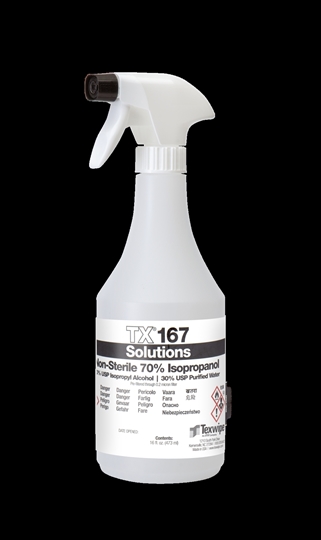 Picture of 70% Isopropyl Alcohol (IPA), 16 oz, Non-sterile, TX167