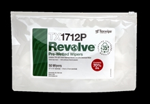 REVOLVE™ TX1712P Pre-Wetted, Cleanroom Wipers, Non-Sterile 