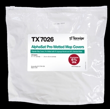 AlphaSat® Pre-Wetted Mop Covers for AlphaMop™ TX7026